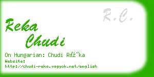 reka chudi business card